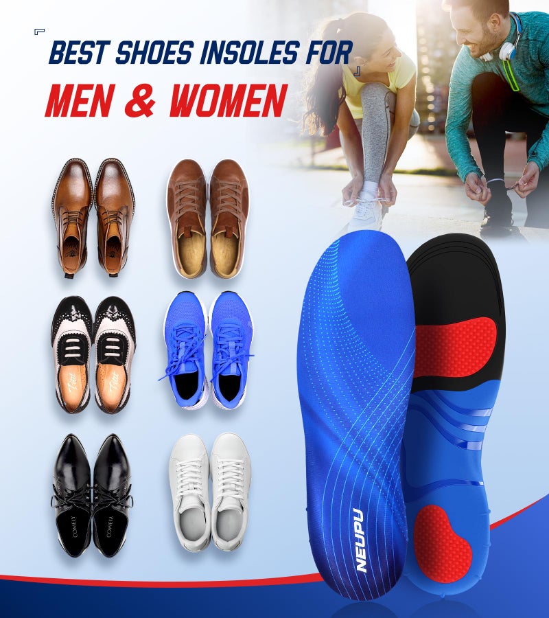 NEUPU 240+lbs Plantar Fasciitis Insoles Men Women  Comfort Heavy Duty High Arch Support Insoles for Pain Relief Absorb Shock  Work Boot Shoe Inserts Orthotic for Flat Feet  Pronation  Heel & Foot Pain - Image 5